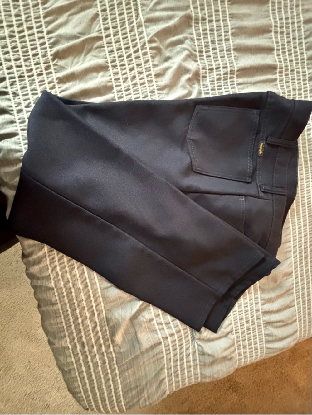 Wrangler wrancher navy blue Pants with Zipper